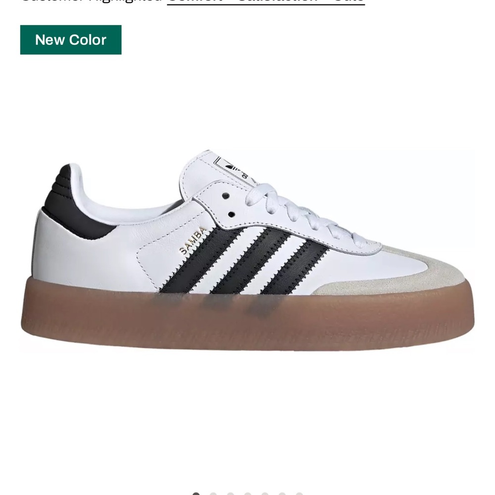 adidas Samba Platform Sneakers - White/Black/Gum